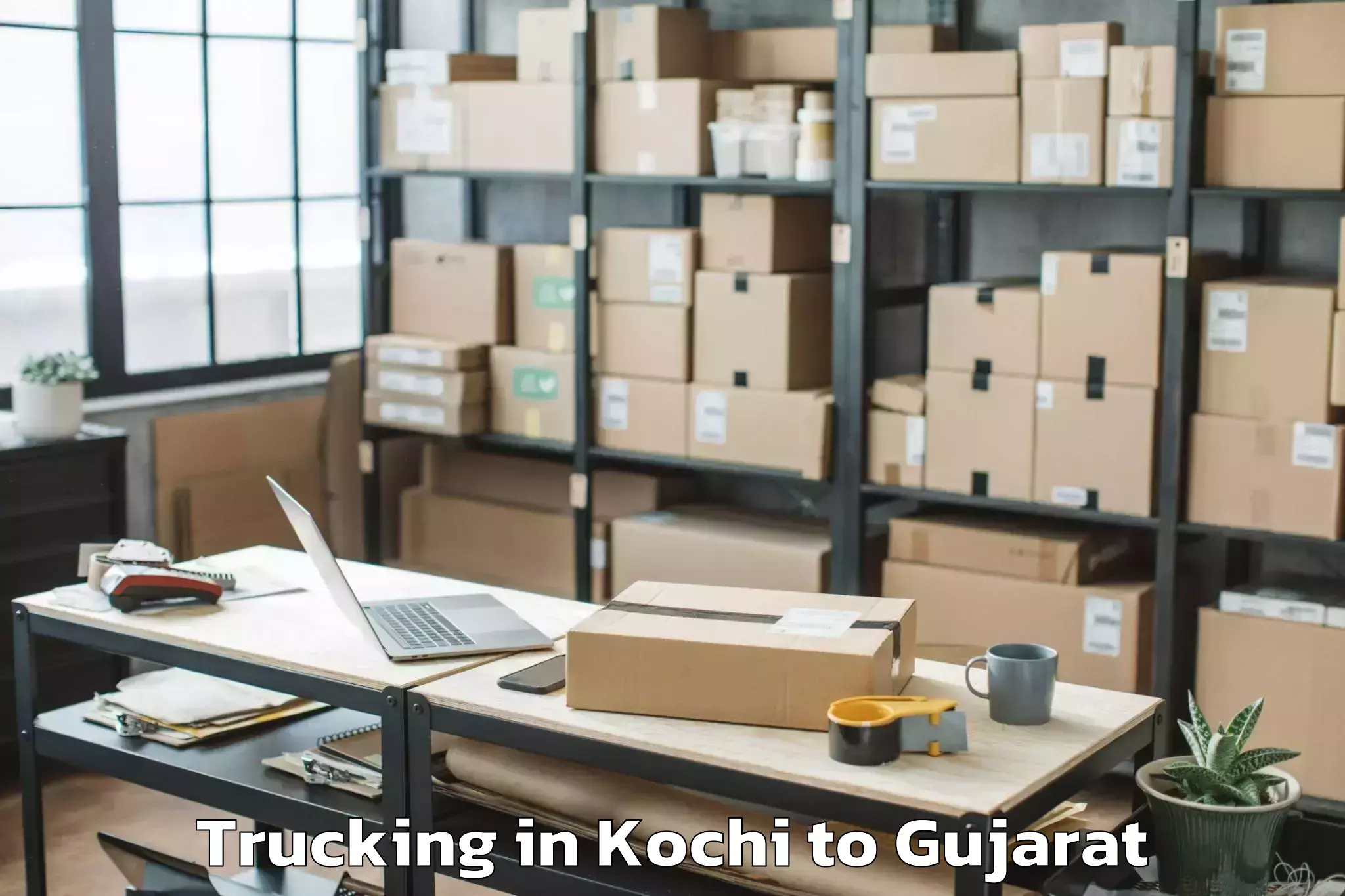 Professional Kochi to Chhota Udepur Trucking